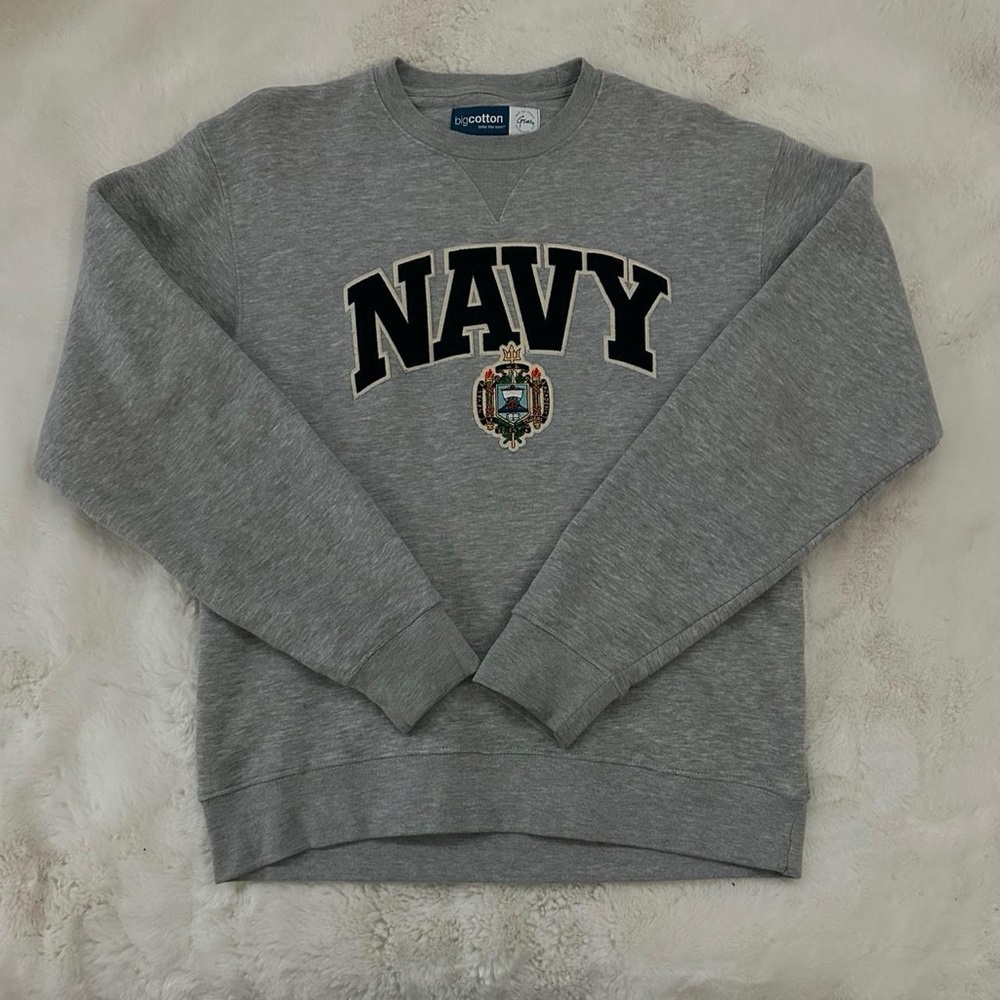 Navy USNA Embroidered Crewneck Sweatshirt